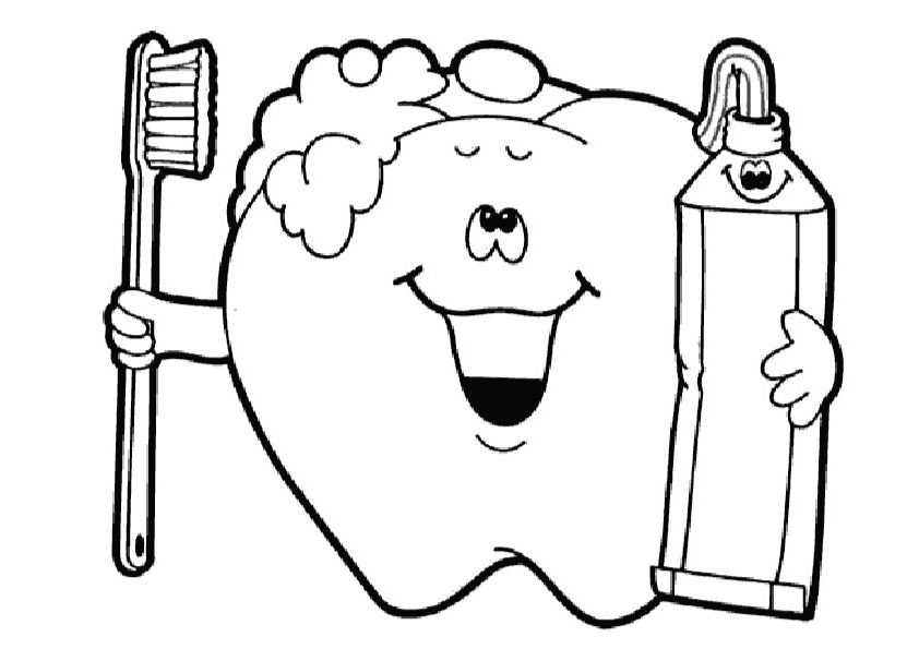 Dentist coloring pages