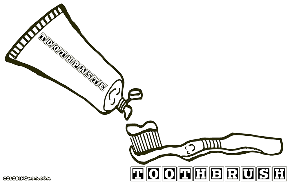 Toothbrush coloring pages coloring pages to download and print