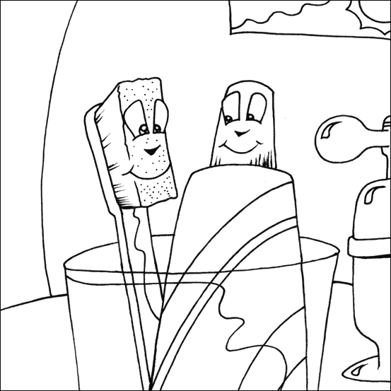 Toothbrush colouring my free colouring pages