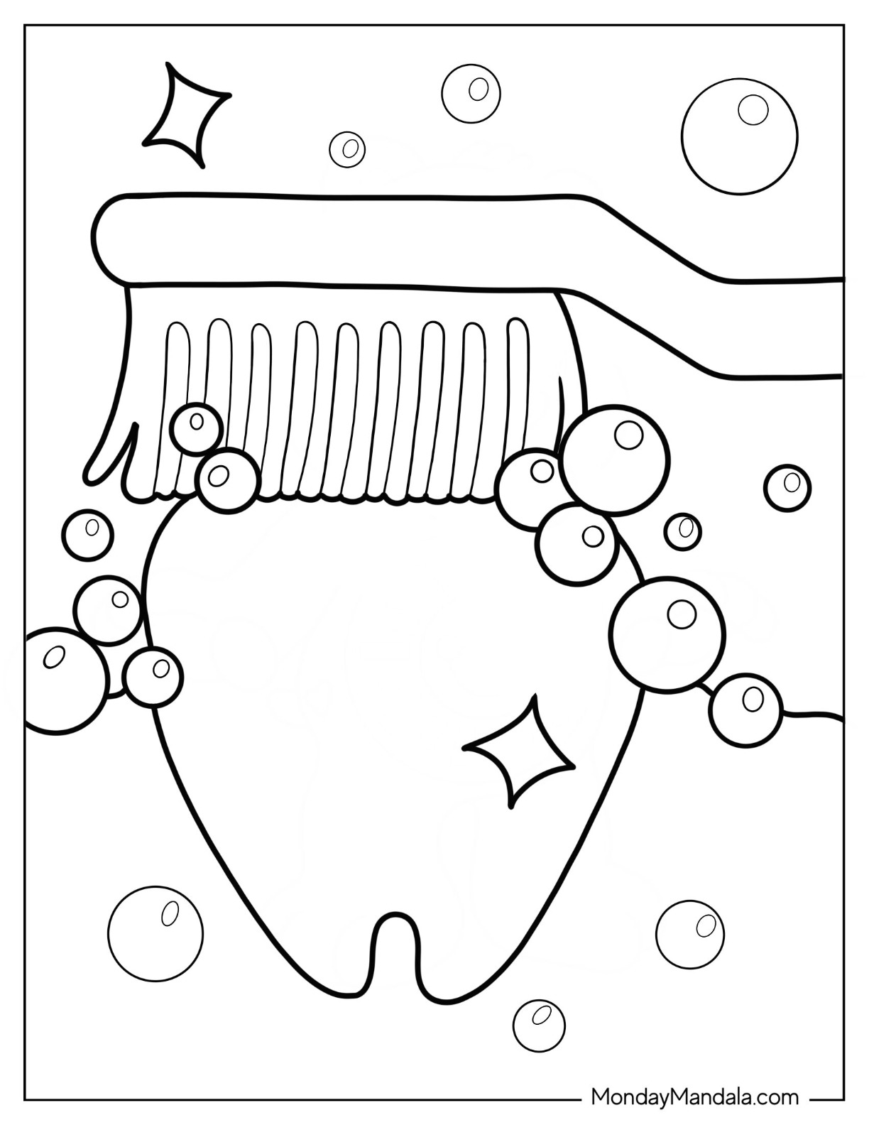 Dentist coloring pages free pdf printables