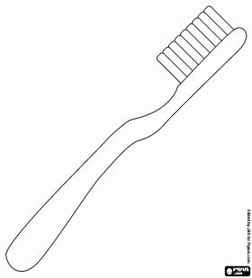 Toothbrush coloring page fogkefe kifestå brushing teeth dental health preschool crafts dental health preschool