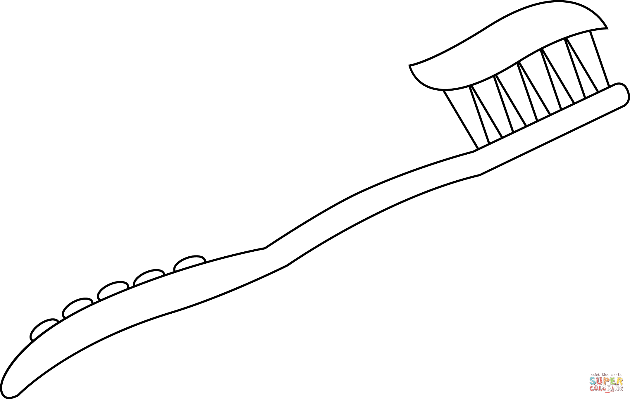 Toothbrush coloring page free printable coloring pages