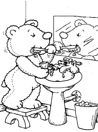 Teddy bears coloring page