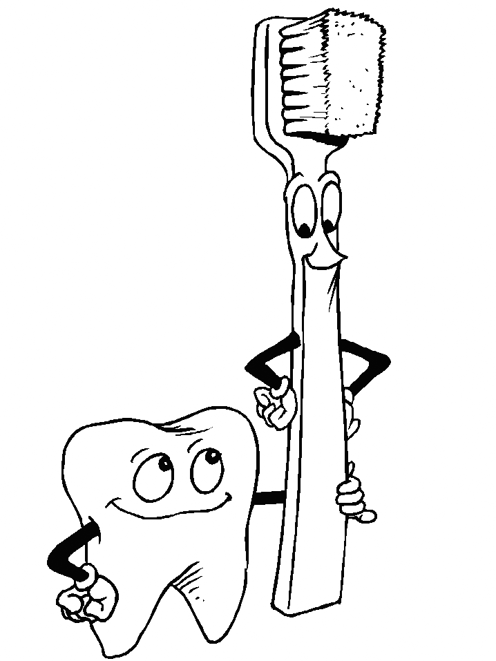 Dentist coloring pages