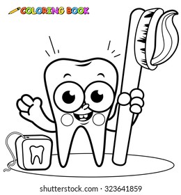 Dental coloring pages royalty