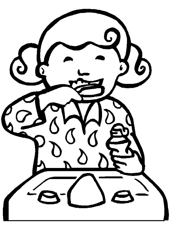 Dental health coloring pages