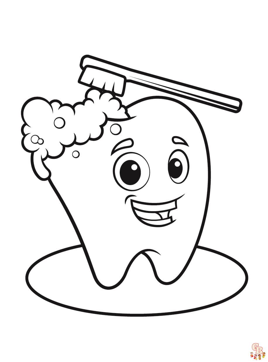 Printable dental coloring pages free for kids and adults