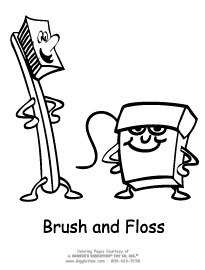 Dental coloring pages teeth