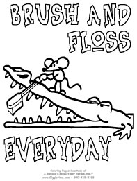 Dental coloring pages teeth