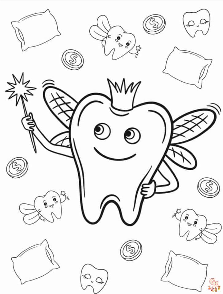 Printable dental coloring pages free for kids and adults