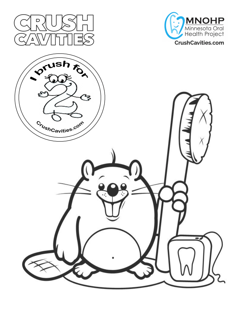 Beaver coloring page