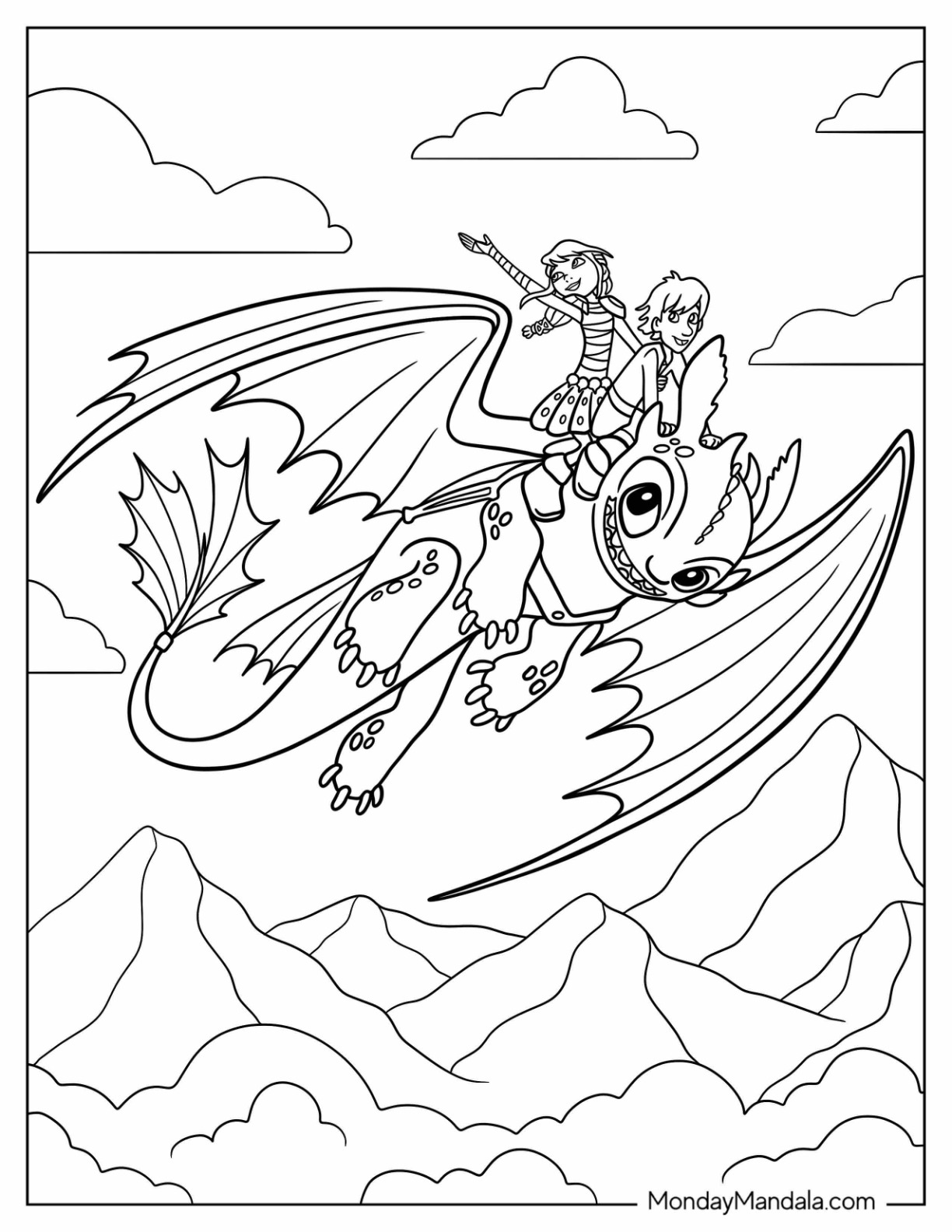 How to train your dragon coloring pages free pdfs