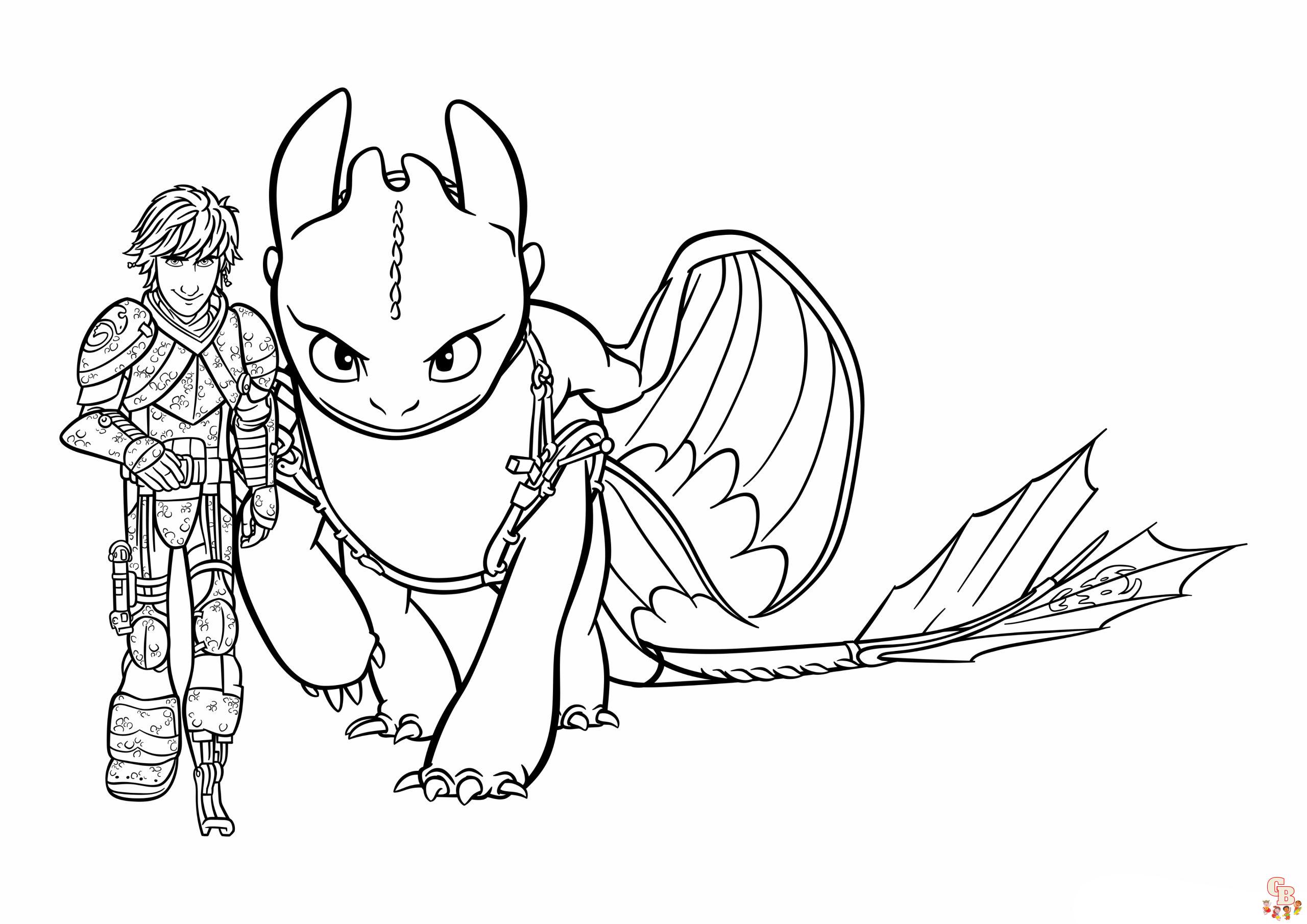 Get creative with how to train your dragon coloring pages