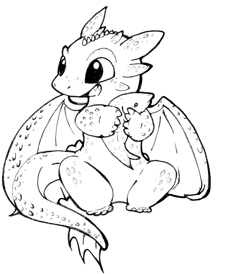 Toothless coloring pages