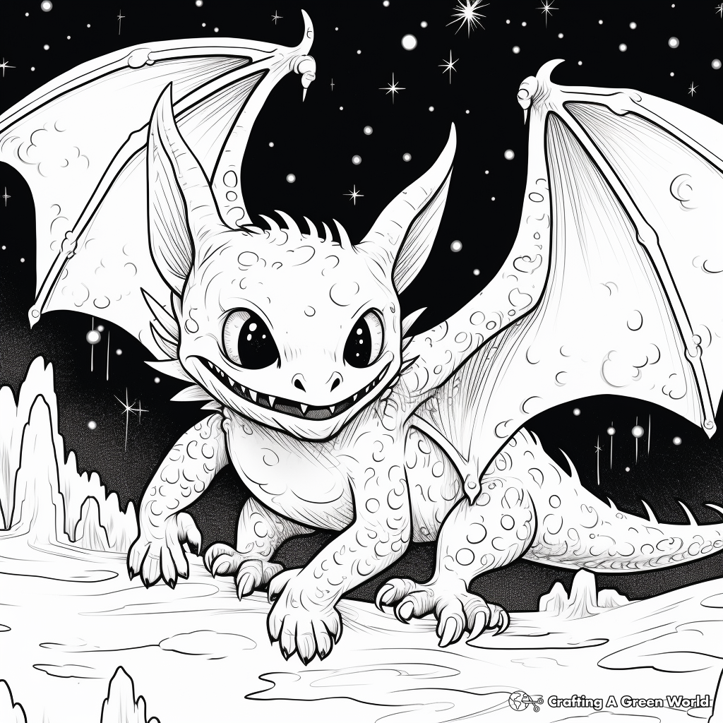 Night fury coloring pages