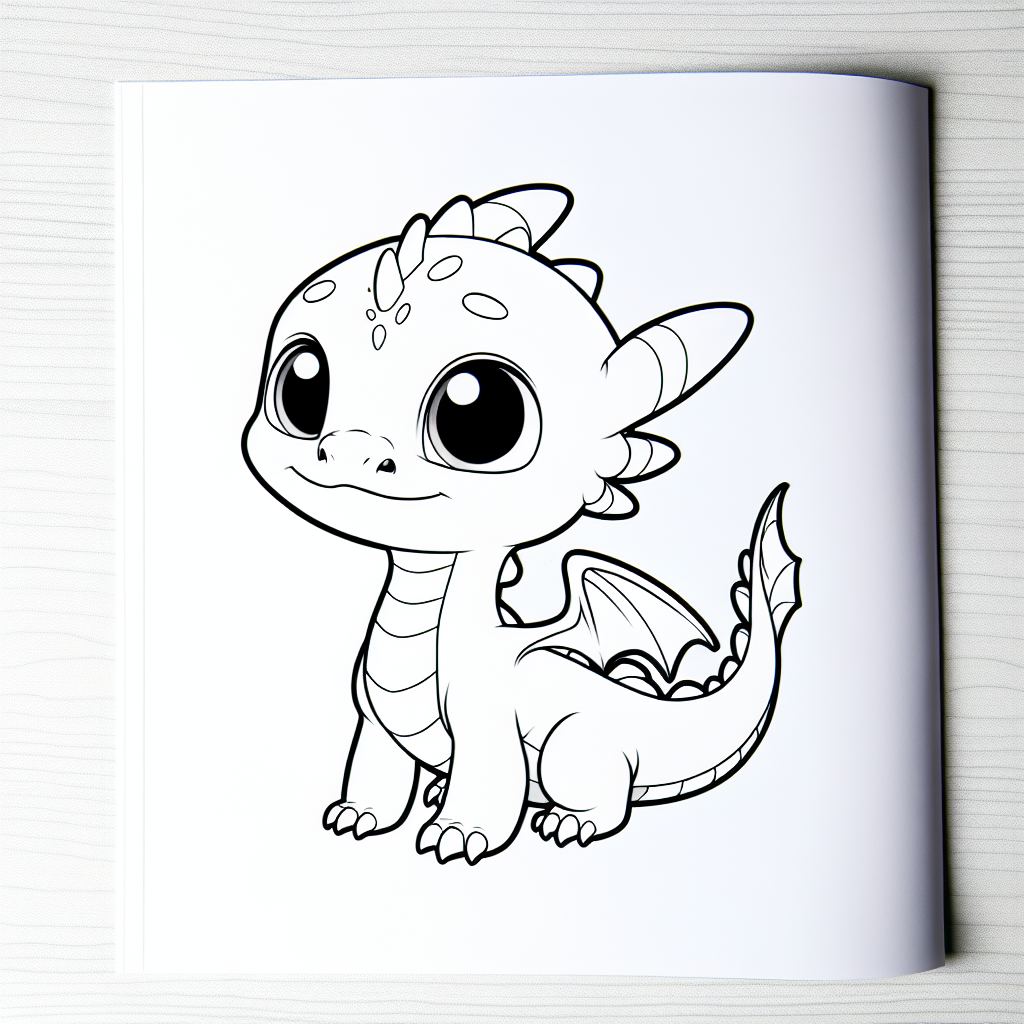 Baby toothless coloring pages