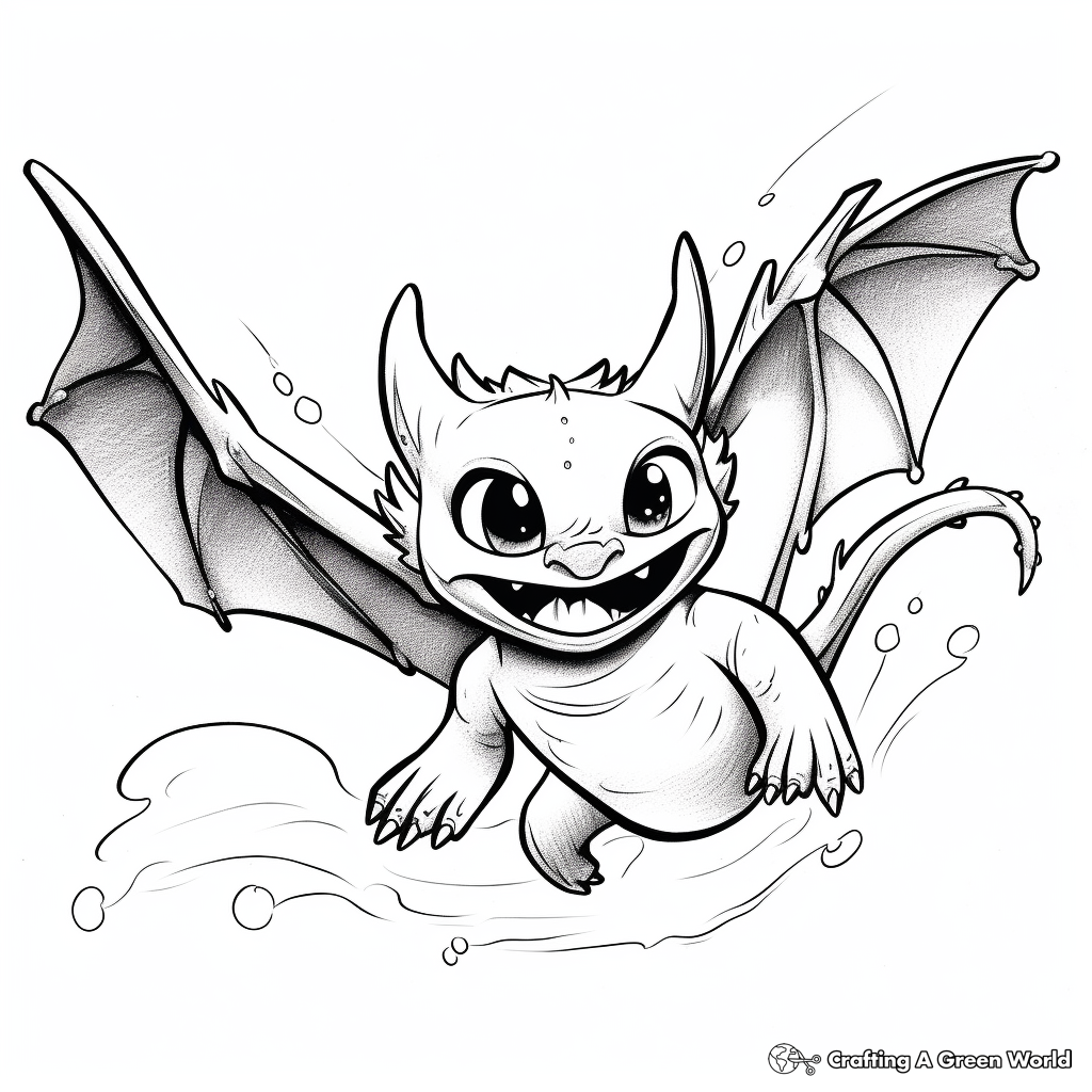 Night fury coloring pages