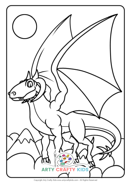 Dragon coloring pages