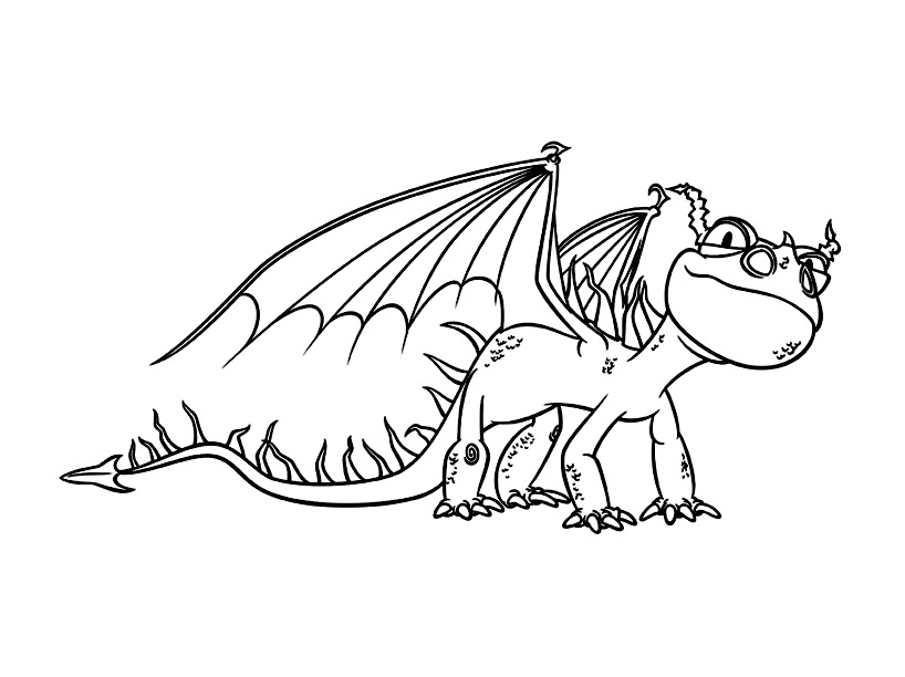 Free dragons drawing to download and color