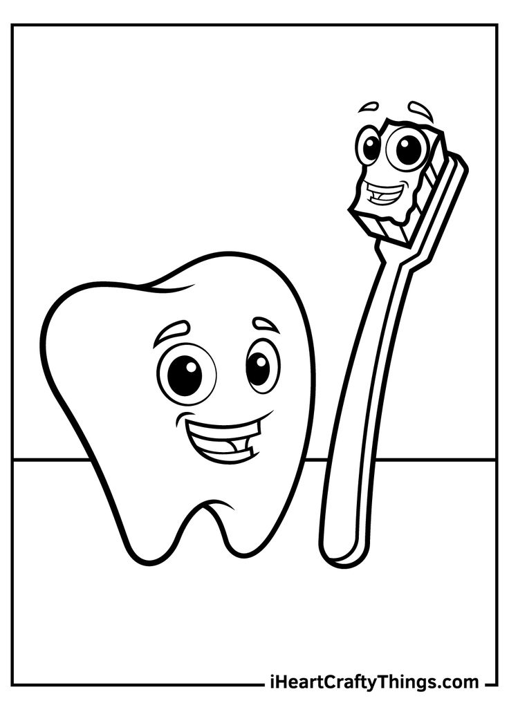 Tooth coloring pages coloring pages teeth art free coloring pages