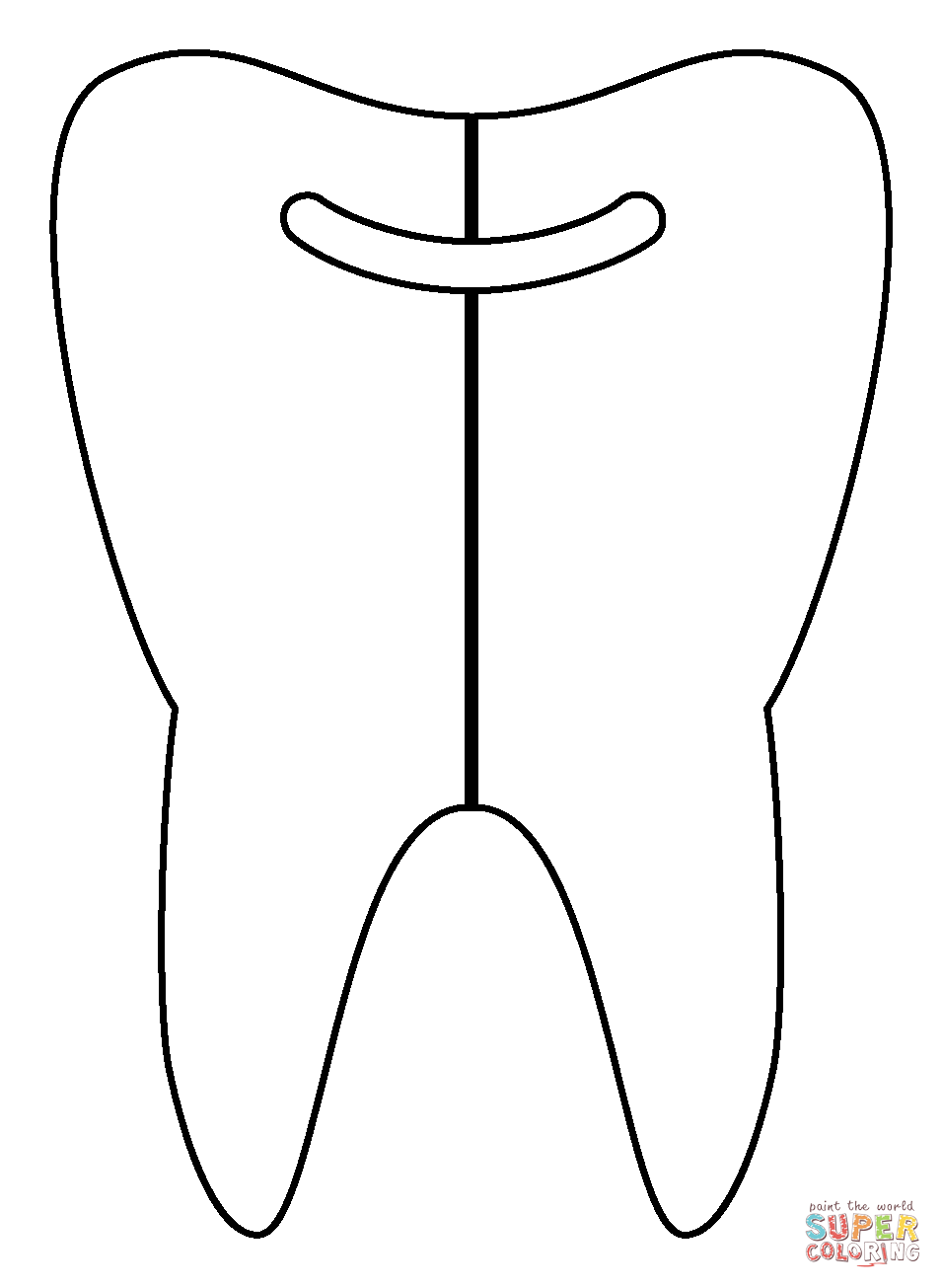 Tooth emoji coloring page free printable coloring pages