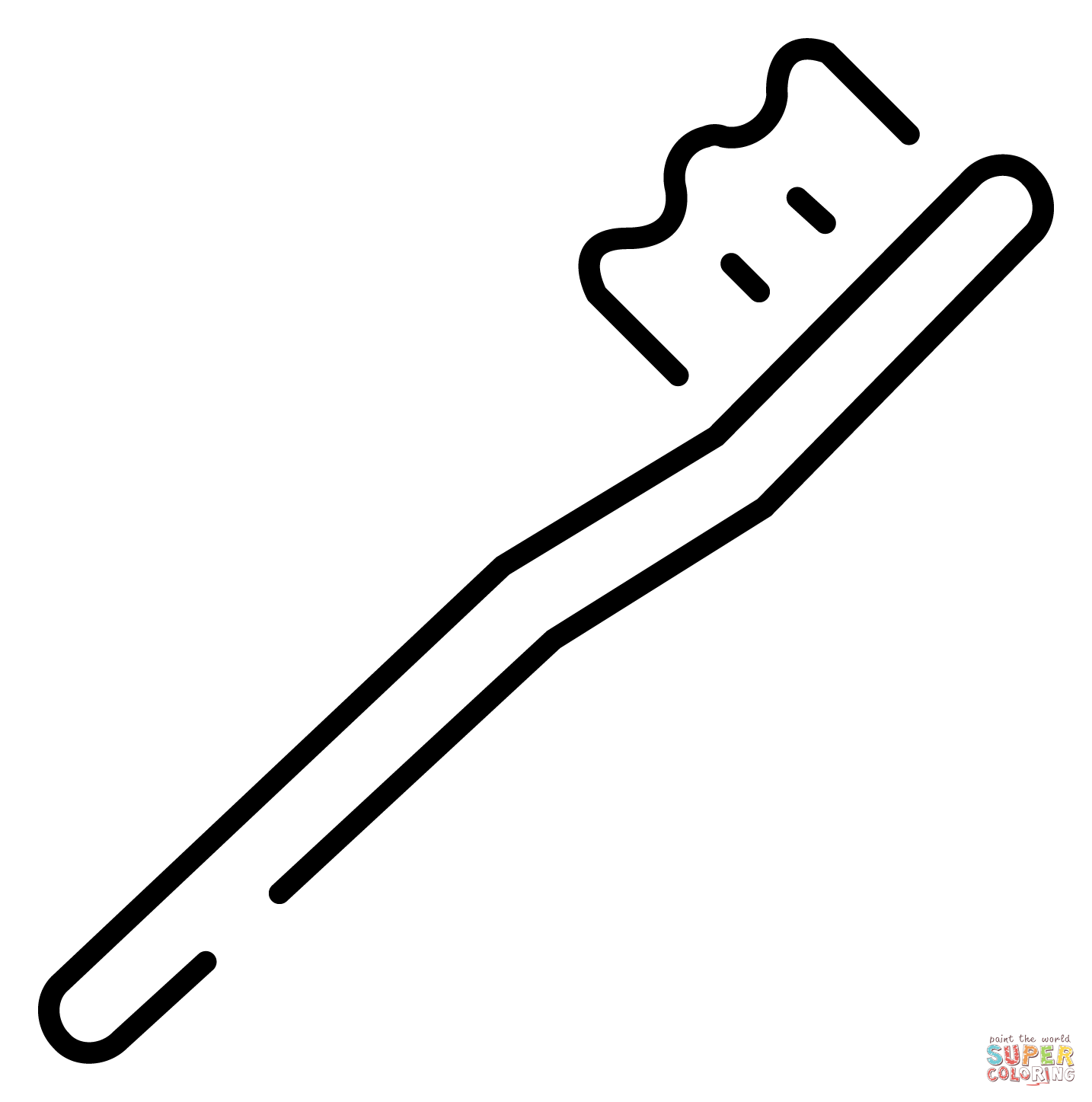 Toothbrush emoji coloring page free printable coloring pages