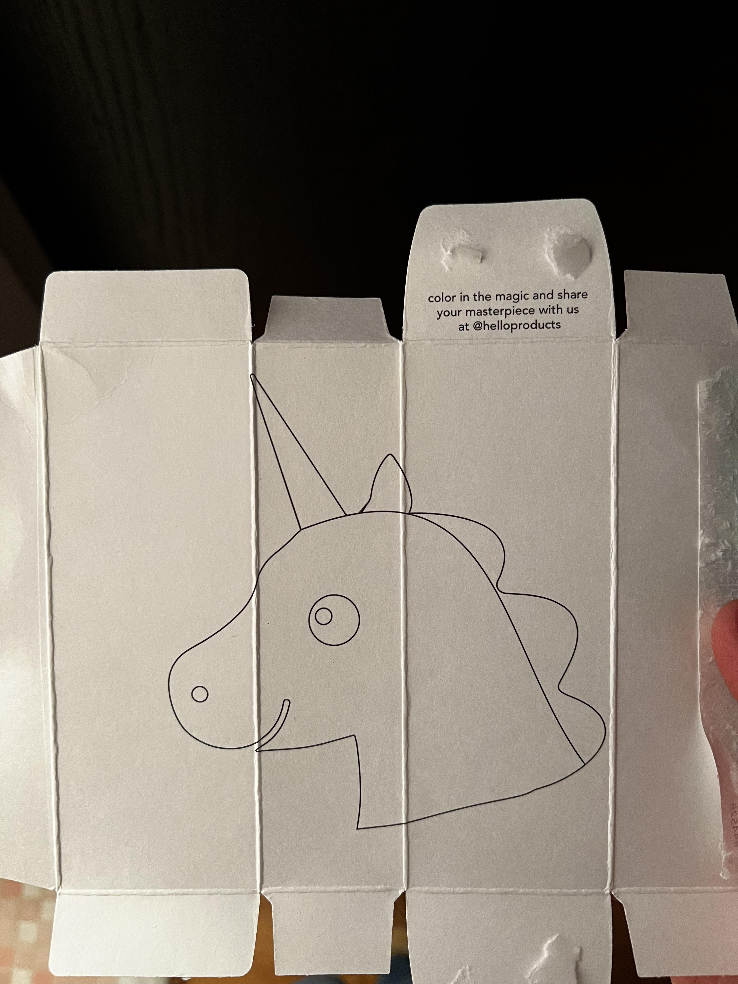 The inside of my kids toothpaste box turns into a coloring sheet rmildlyinteresting