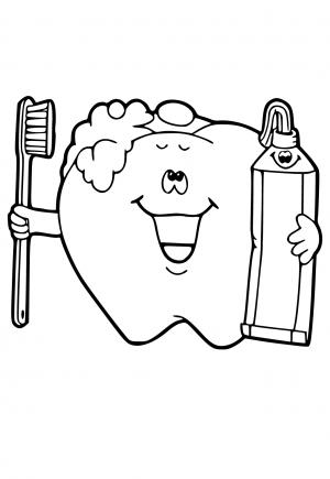 Free printable dental coloring pages for adults and kids