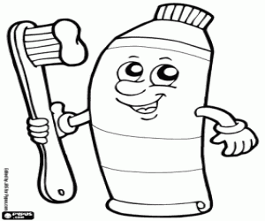 Free toothpaste with the toothbrush coloring and printable page brushing teeth coloring pages teeth