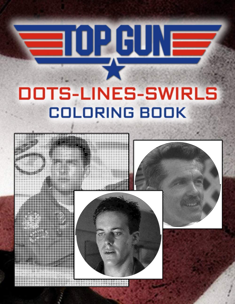 Top gun dots lines swirls coloring book top gun color dots lines swirls activity books for adults tweens by alfred bienvenue