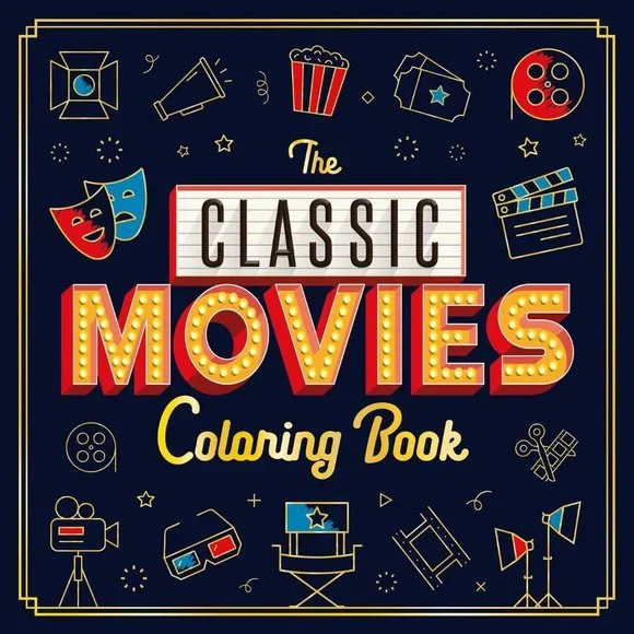 Coloring book accents the classic movies adult coloring book new top gun titanic psycho forrest gump