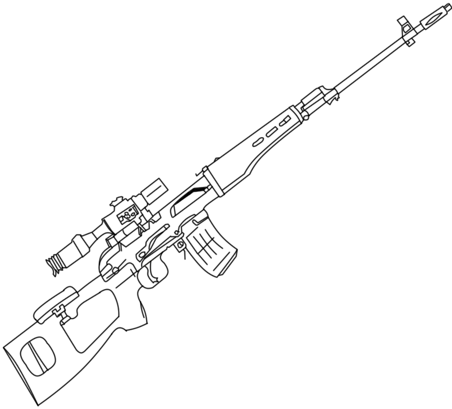 Army gun coloring pages