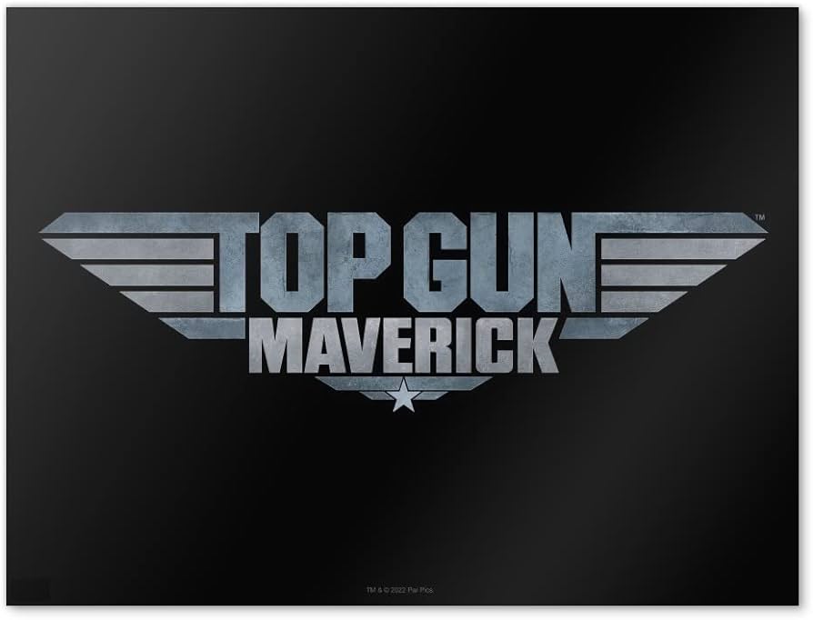 Graphics more top gun maverick logo wall art picture paper poster dãcor home decoration posters prints