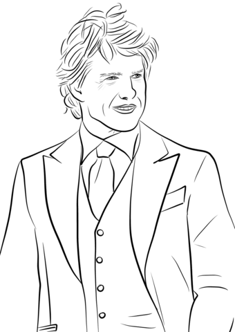 Tom cruise coloring page free printable coloring pages