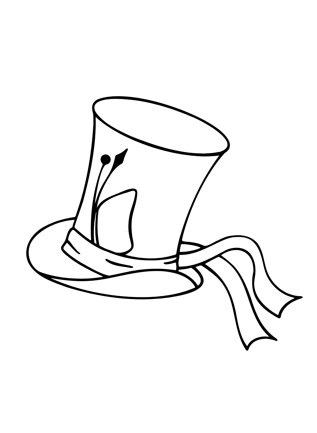 Hat coloring pages printable for free download