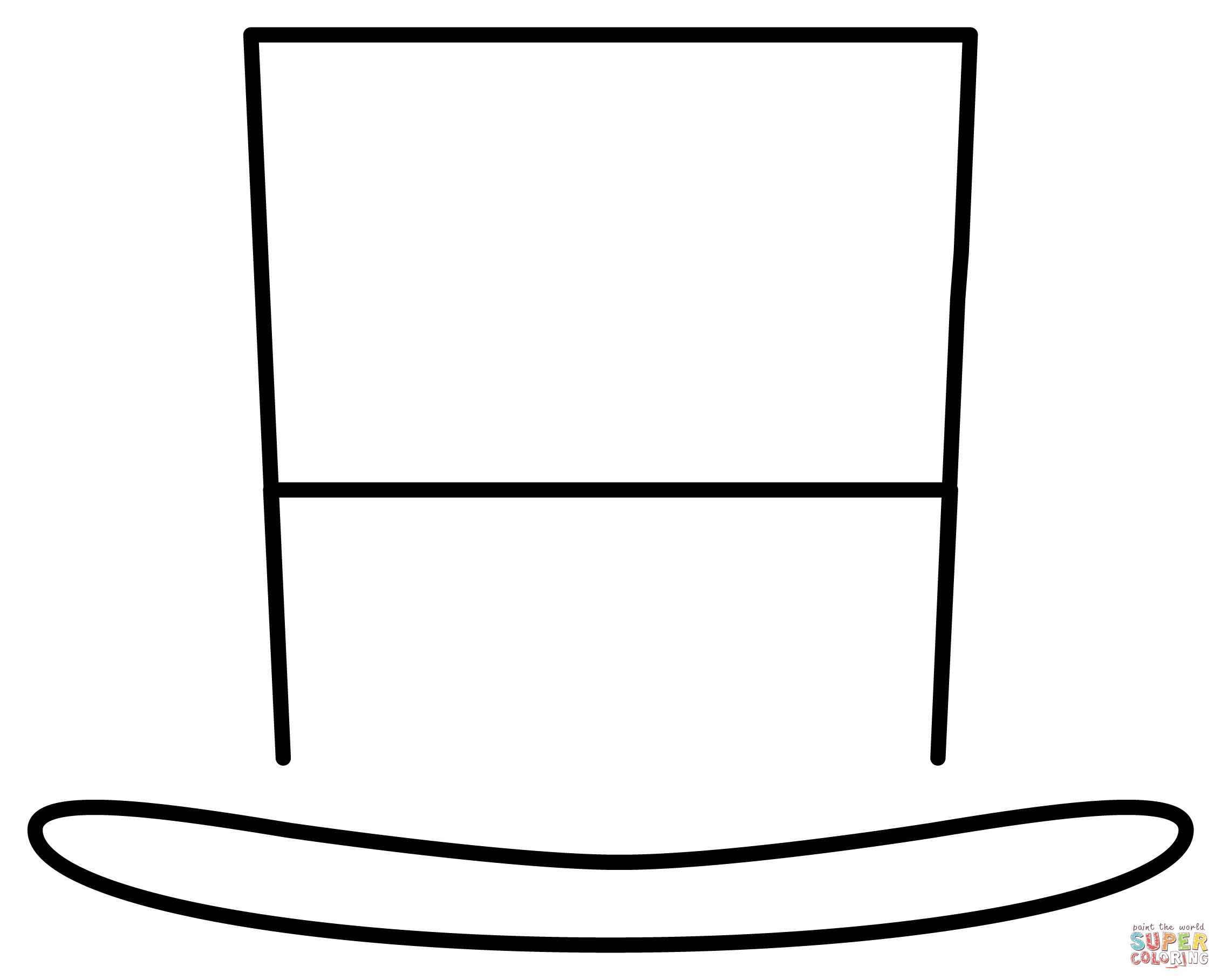 Top hat emoji coloring page free printable coloring pages