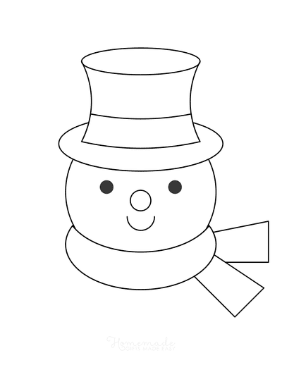 Free printable snowman templates for crafts