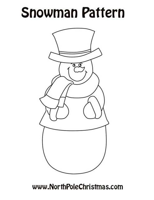 Top hat snowman template snowman crafts printable template