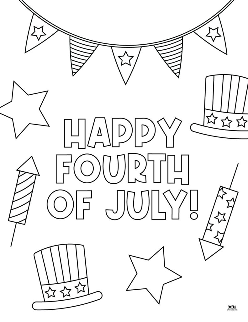 Fourth of july coloring pages