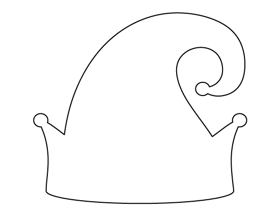 Printable elf hat template