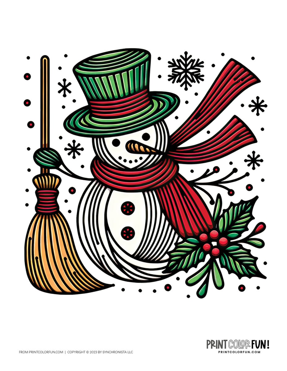 Cool snowman coloring pages plus snowman word search mazes to chill out with at