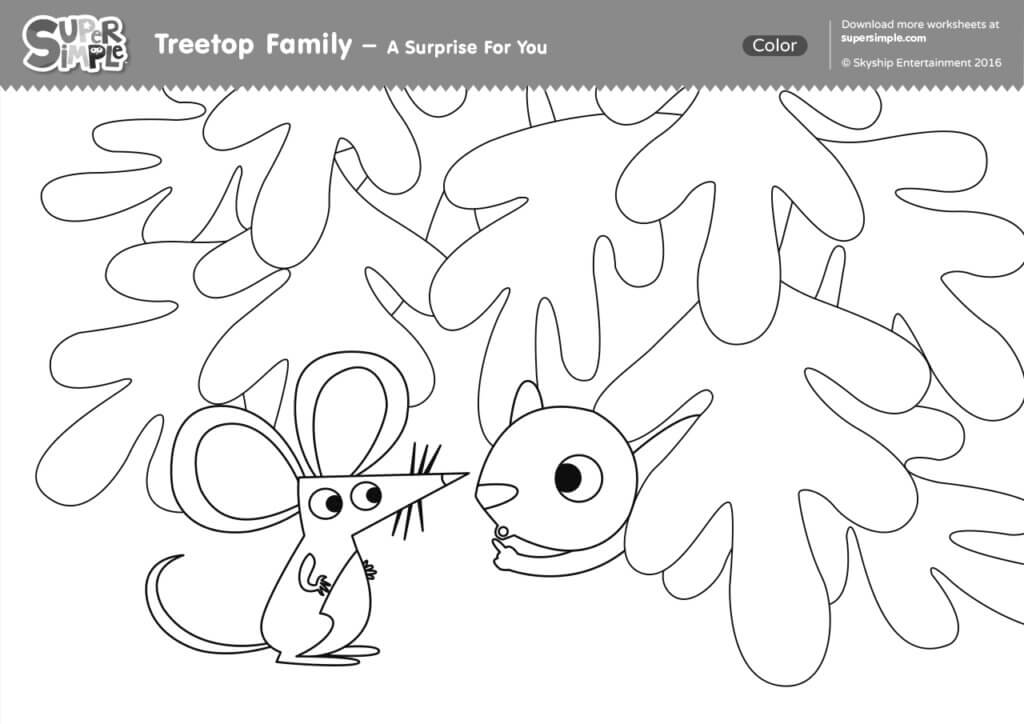 Treetop family coloring pages