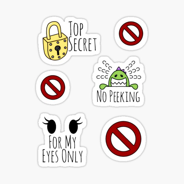 Top secret stickers for sale