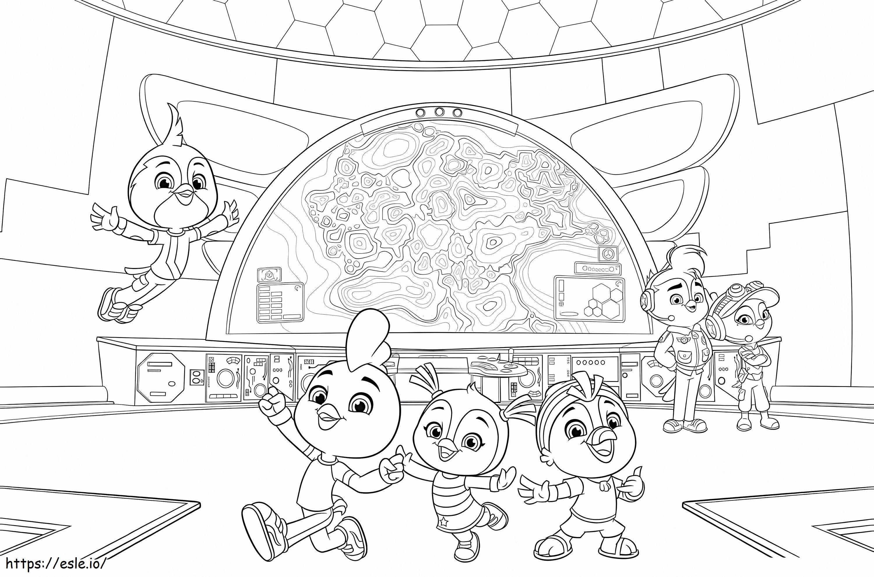 Top wing coloring page