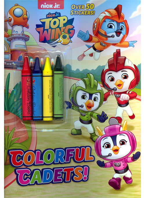 Top wing colorful cadets coloring books at retro reprints