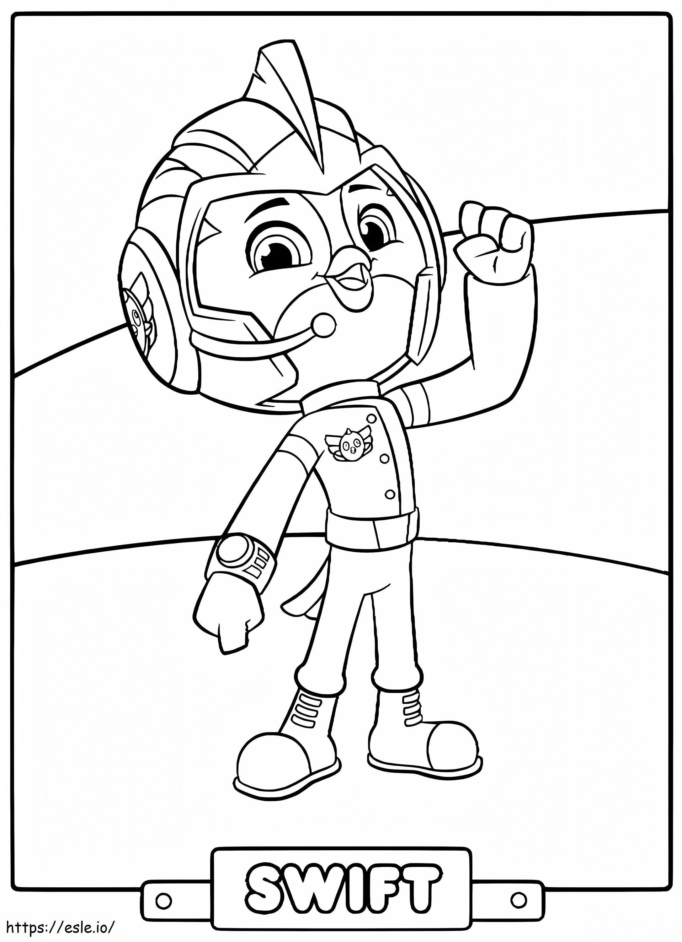 Swift top wing coloring page