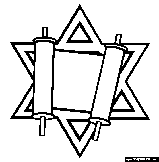 Torah coloring page free torah online coloring