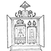 Torah scrolls ark coloring pages