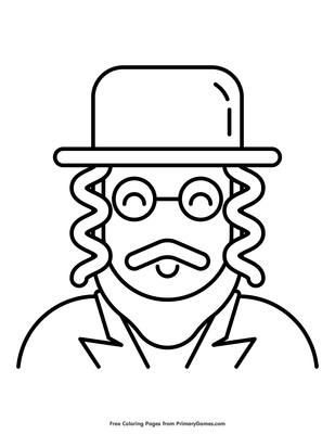 Jewish man coloring page â free printable pdf from