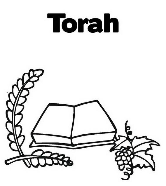 Jewish coloring pages for kids simchat torah